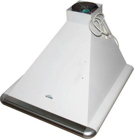 Каминная вытяжка Elikor Сатурн 50П-180-В1Л белый/нержавеющая сталь